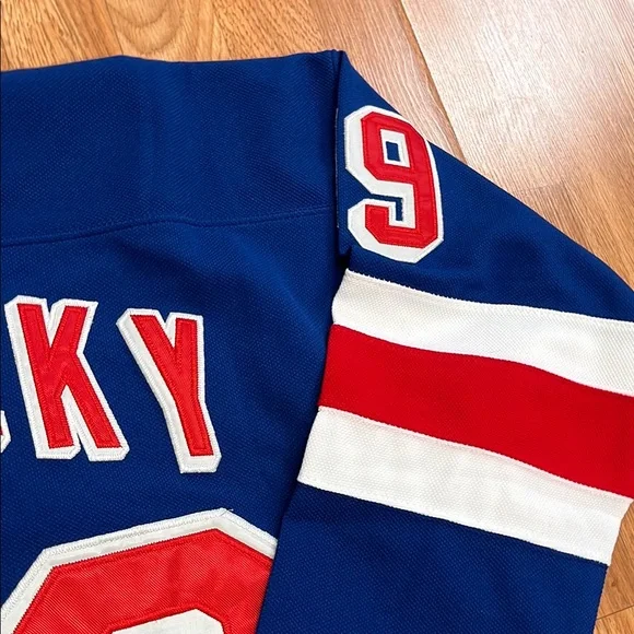 Starter Blue and Red Hockey Jersey